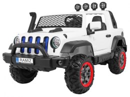 Auto terenowe AllRoad dla 2 dzieci Biały + Napęd 4x4 + Pilot
