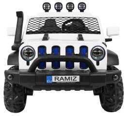 Auto terenowe AllRoad dla 2 dzieci Biały + Napęd 4x4 + Pilot