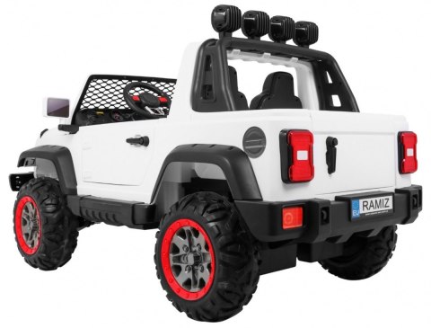 Auto terenowe AllRoad dla 2 dzieci Biały + Napęd 4x4 + Pilot