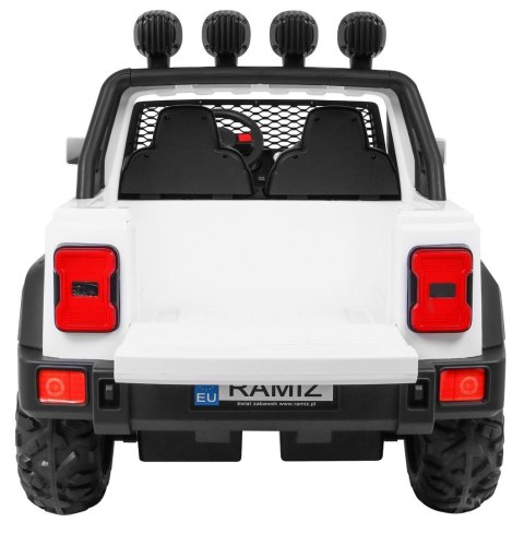 Auto terenowe AllRoad dla 2 dzieci Biały + Napęd 4x4 + Pilot