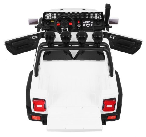 Auto terenowe AllRoad dla 2 dzieci Biały + Napęd 4x4 + Pilot
