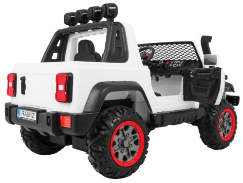 Auto terenowe AllRoad dla 2 dzieci Biały + Napęd 4x4 + Pilot