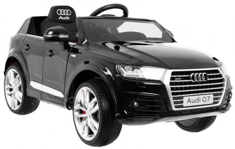 Audi Q7 Quattro S-Line na akumulator Czarny + Pilot + Wolny Start + EVA + Radio MP3 LED