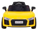 Audi R8 na akumulator dla dzieci Żółty + Pilot