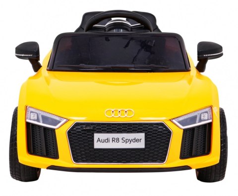 Audi R8 na akumulator dla dzieci Żółty + Pilot