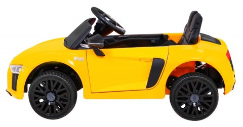 Audi R8 na akumulator dla dzieci Żółty + Pilot