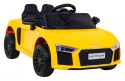 Audi R8 na akumulator dla dzieci Żółty + Pilot