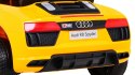 Audi R8 na akumulator dla dzieci Żółty + Pilot