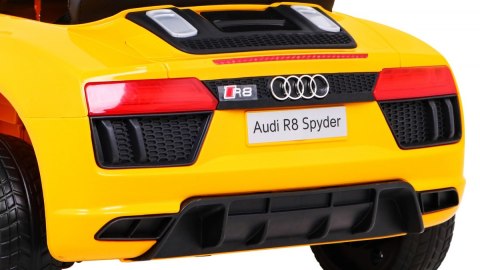 Audi R8 na akumulator dla dzieci Żółty + Pilot