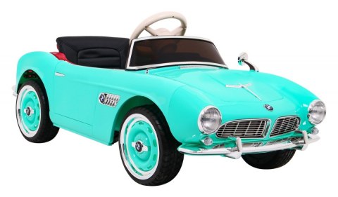 Autko BMW 507 Retro elektryczne dla dzieci Zielony