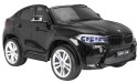 BMW X6M XXL dla 2 dzieci Czarny SUV + Pilot + Ekoskóra