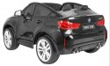 BMW X6M XXL dla 2 dzieci Lakier Czarny SUV + Pilot + Ekoskóra