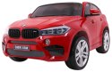 SUV BMW X6M XXL dla 2 dzieci Lakier Czerwony + Pilot + Ekoskóra