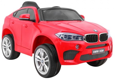 BMW X6M Elektryczne Autko dla dzieci - Czerwony SUV + Pilot