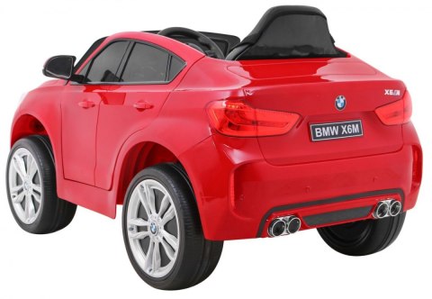 BMW X6M Elektryczne Autko dla dzieci, Czerwony SUV + Pilot