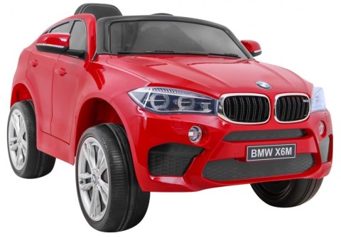 BMW X6M Elektryczne Autko dla dzieci, Czerwony SUV + Pilot
