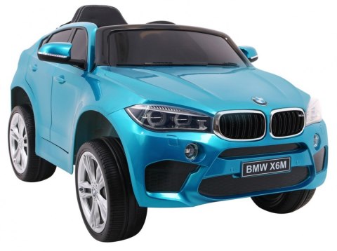 BMW X6M Elektryczne Autko, SUV dla dzieci Lakier Niebieski + Pilot