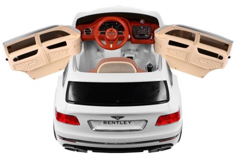 Auto na akumulator Bentley Bentayga dla dzieci, Biały