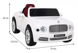Bentley Mulsanne na akumulator Biały + Pilot + EVA + Wolny Start + MP3 USB + LED