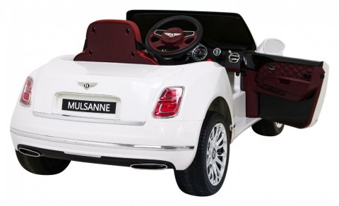 Bentley Mulsanne na akumulator Biały + Pilot + EVA + Wolny Start + MP3 USB + LED