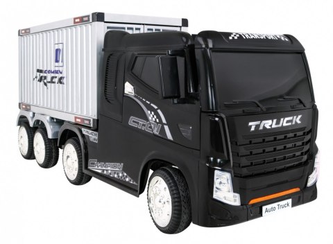 Pojazd Container Truck Czarny + Naczepa