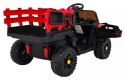 Autko Farmer Pick-up dla dzieci Czerwony + Pilot + Bagażnik + Łopatka + EVA + MP3 LED