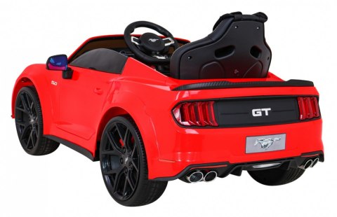 Autko Ford Mustang GT na akumulator dla dzieci Czerwony