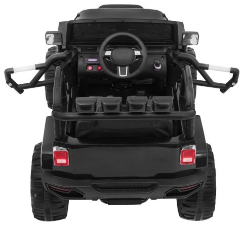 Auto na akumulator All Terrain dla dzieci Czarny Terenówka typu jeep + Pilot + Światła Dźwięki