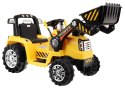 Spychacz Koparka na akumulator dla dzieci Żółty + Pilot + Regulowana łyżka + Audio + Światła