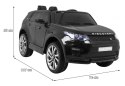 Land Rover Discovery dla dzieci Czarny SUV + Pilot