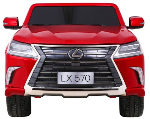 Lexus LX570 Lakierowane Autko dla 2 dzieci Czerwony SUV + Pilot