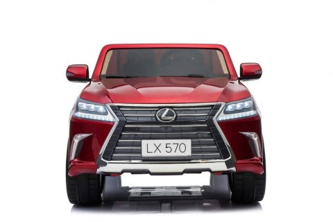 Lexus LX570 Lakierowane Autko dla 2 dzieci Czerwony SUV + Pilot