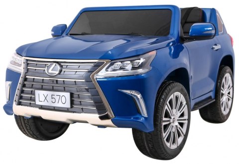 Lexus LX570 Lakierowane Autko dla 2 dzieci Niebieski SUV + Pilot