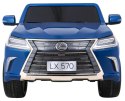 Lexus LX570 Lakierowane Autko dla 2 dzieci Niebieski SUV + Pilot