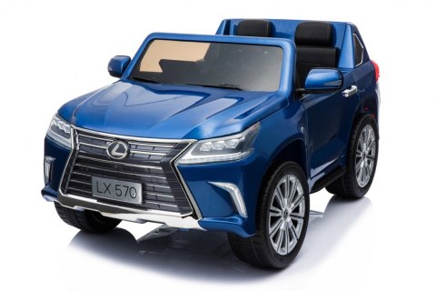Lexus LX570 Lakierowane Autko dla 2 dzieci Niebieski SUV + Pilot