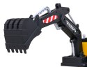 Koparka Volvo na akumulator Żółta + Ruchoma łyżka + 2 baseniki + 150 piłek + Pilot + Radio MP3 + LED
