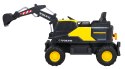 Koparka Volvo na akumulator Żółta + Ruchoma łyżka + 2 baseniki + 150 piłek + Pilot + Radio MP3 + LED