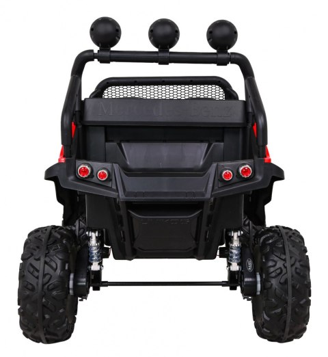 Mercedes Benz Unimog dla dzieci Terenowy Czerwony + Napęd 4x4 + Pilot
