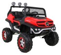 Mercedes Benz Unimog dla dzieci Terenowy Czerwony + Napęd 4x4 + Pilot
