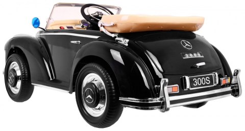 Mercedes Benz 300S Retro dla dzieci Lakier Czarne klasyczne auto