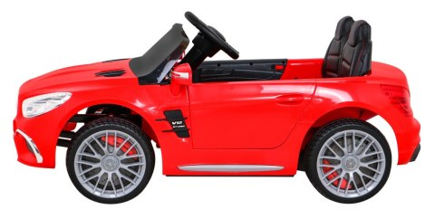 Mercedes Benz AMG SL65 S elektryczny dla dzieci Czerwony + Pilot + Audio LED + Ekoskóra + EVA + Wolny Start