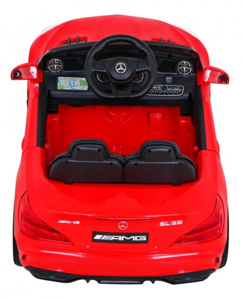 Mercedes Benz AMG SL65 S elektryczny dla dzieci Czerwony + Pilot + Audio LED + Ekoskóra + EVA + Wolny Start
