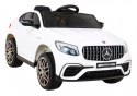 Mercedes Benz GLC63S dla dzieci, Biały SUV + Pilot + Napęd 4x4