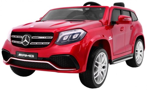 Auto na akumulator Mercedes AMG GLS63 dla dzieci Czerwony SUV + Lakierowany + 4x4
