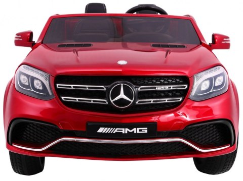 Auto na akumulator Mercedes AMG GLS63 dla dzieci Czerwony SUV + Lakierowany + 4x4