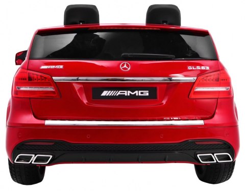 Auto na akumulator Mercedes AMG GLS63 dla dzieci Czerwony SUV + Lakierowany + 4x4