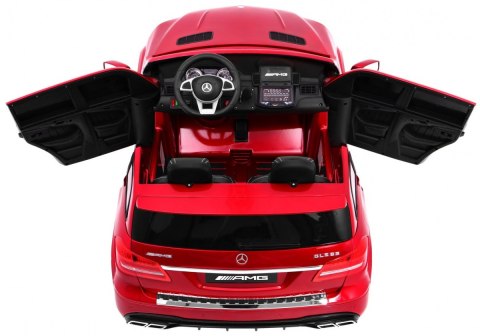 Auto na akumulator Mercedes AMG GLS63 dla dzieci Czerwony SUV + Lakierowany + 4x4