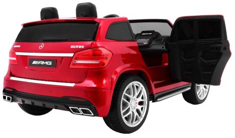 Auto na akumulator Mercedes AMG GLS63 dla dzieci Czerwony SUV + Lakierowany + 4x4