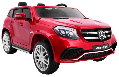 Auto na akumulator Mercedes AMG GLS63 dla dzieci Czerwony SUV + Lakierowany + 4x4