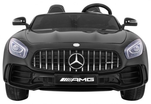 Mercedes-Benz GT R dla dzieci Lakier Czarny + Napęd 4x4 + Nawiew powietrza + Pilot + EVA + MP3 LED